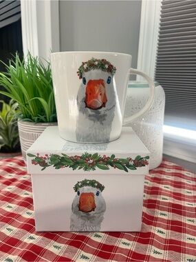 PPD Glacier Goose Christmas Bone China Mug with box